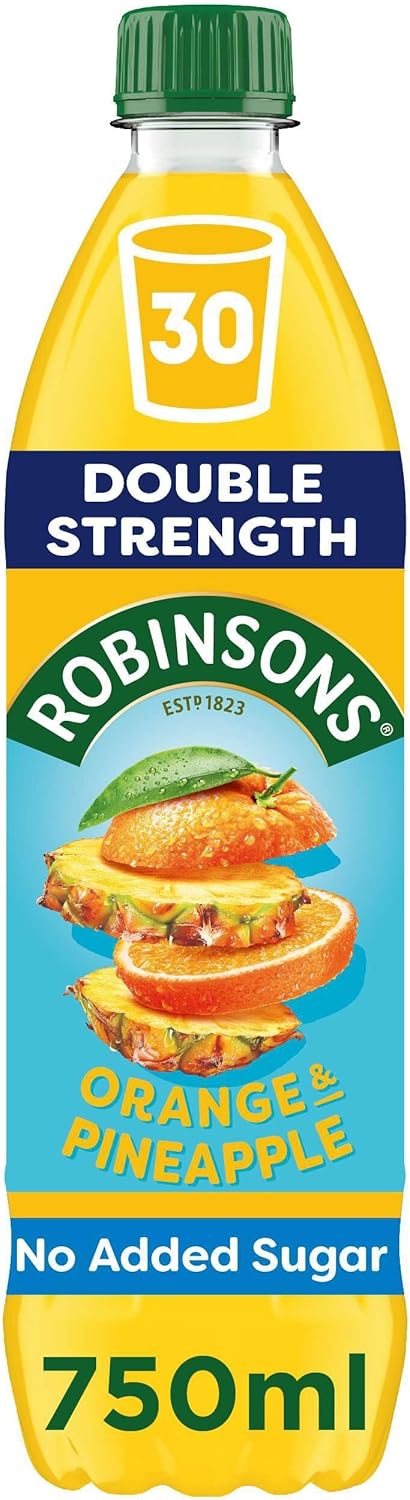 Robinsons Fruit Squash - Low Calorie - Double Strength - Orange and Pineapple 750ml