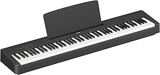 Yamaha, 88-Key Slim Digital Beginners with Weighted, Premium Grand Piano Sound, Compact Design, Music Rest, Sustain Pedal, and Built-in Speakers for Home Practice or Travel, (P143B)