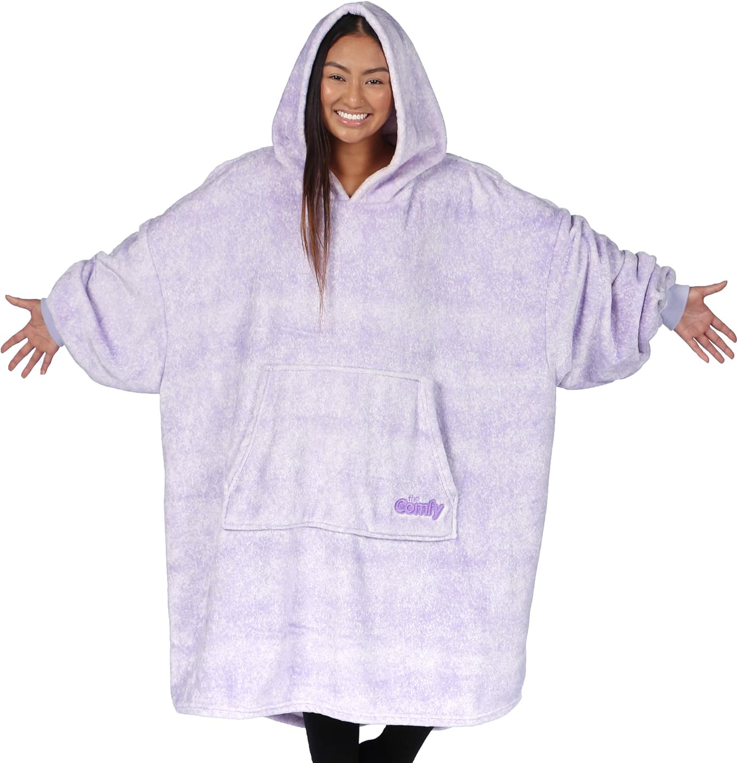 THE COMFY Dream | Lightweight Microfiber Fleece Wearable Blanket, Oversized Design with Hood from Shark Tank, Soft Oversized Pocket Blanket, Warm and Cozy Gifts