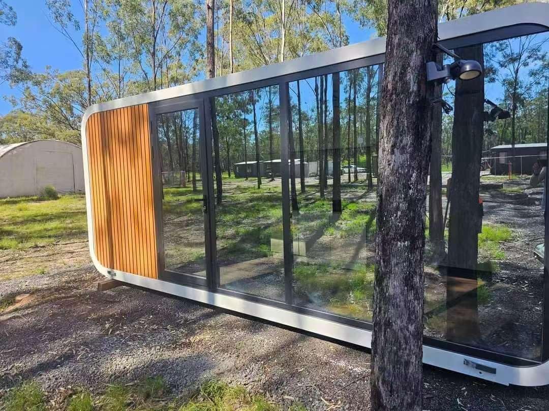 Quick.Simple.Easy SEQ Luxury Prefab House to Live in_Container Movable House with 1 Bathroom, 1 Bedroom & 1 Kitchen.Modular Guest House, Office – 20 FT Free Airconditioner