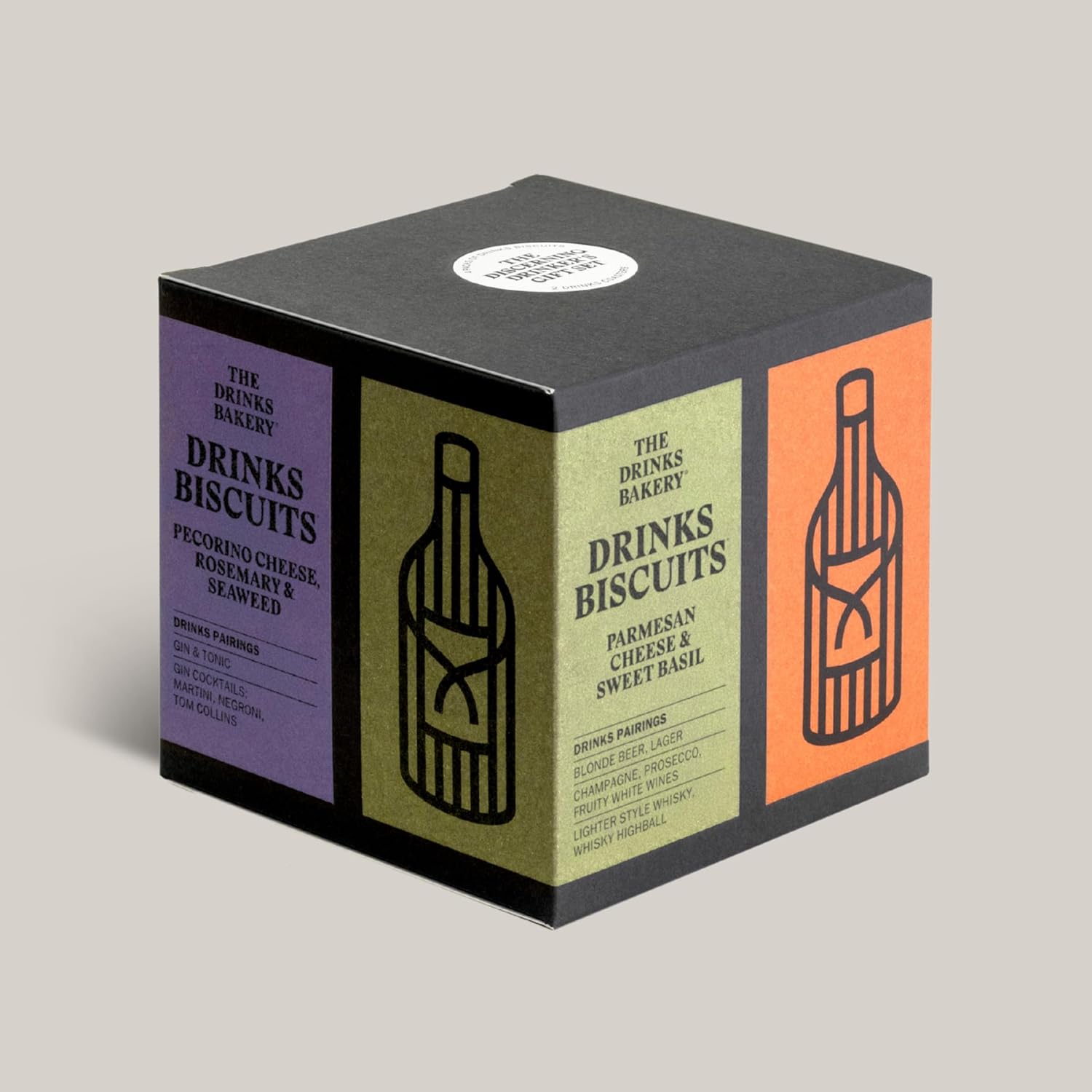 The Drinks Bakery Discerning Drinker’s Gift Set - Luxury Biscuits Expertly Paired with Drinks - Award-Winning Savory Snacks as Seen on Dragons’ Den - Made in Scotland - Perfect Biscuit Gift Set