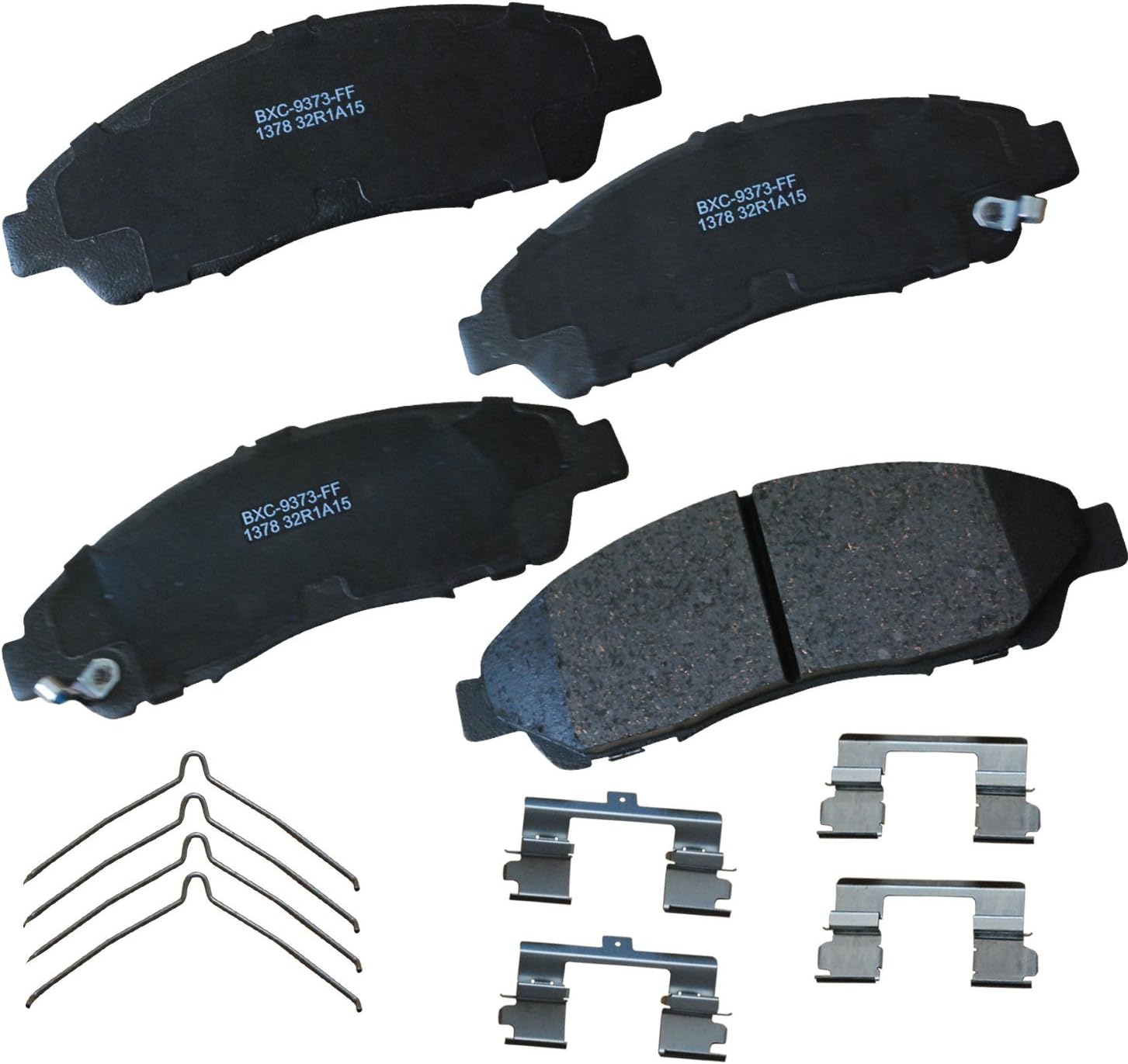 Bendix Premium SBC1378 Ceramic Front Brake Pads for Acura MDX 2013-2007, RLX 2014, RLX 2020-2016, ZDX 2013-2010, Honda Pilot 2015-2009