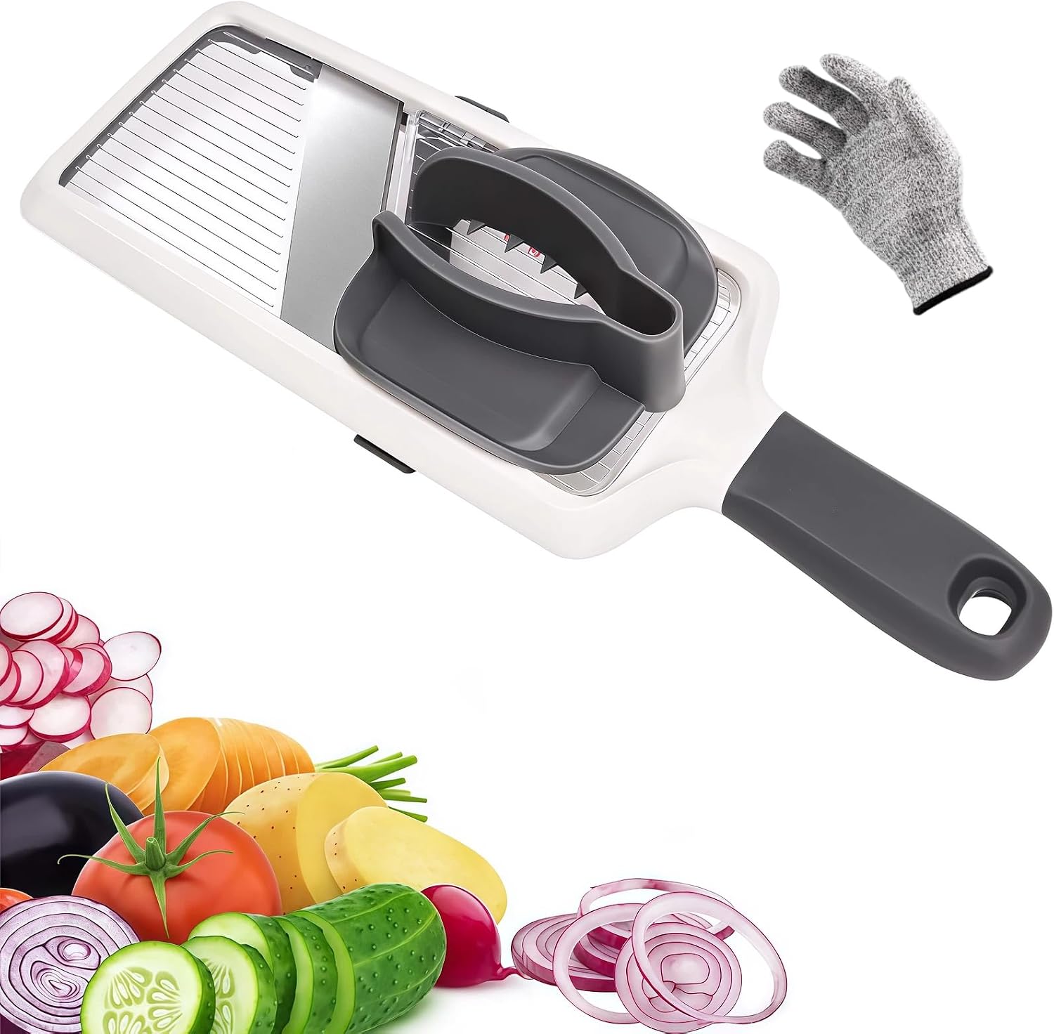 SunnySanji®‌Adjustable Handheld Mandoline Vegetable Slicer