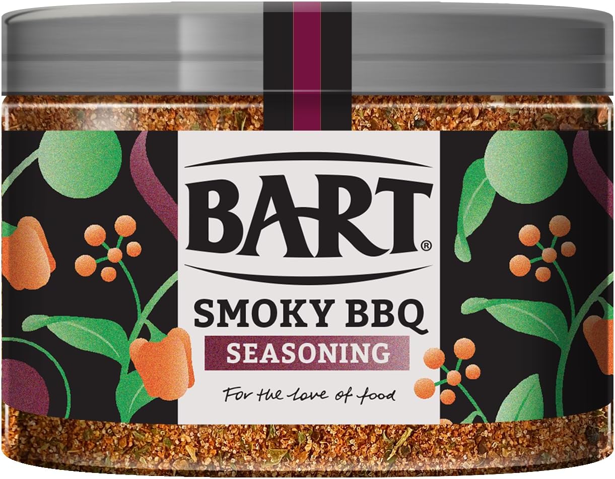 BART Smoky BBQ Seasoning Large Pack - 250g - Sweet & Smoky, Ideal for Pork Ribs, Chicken Wings & Other Meat