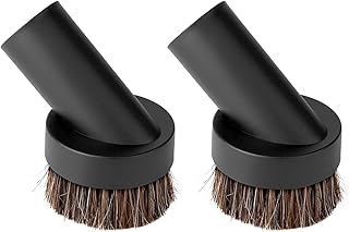 Lamoutor 2Pcs Soft Bristle Vacuum Brush Round Brush Vacuum Attachment Universal Vacuum Dust Brush for Most Vacuum Cleaners Accessories
