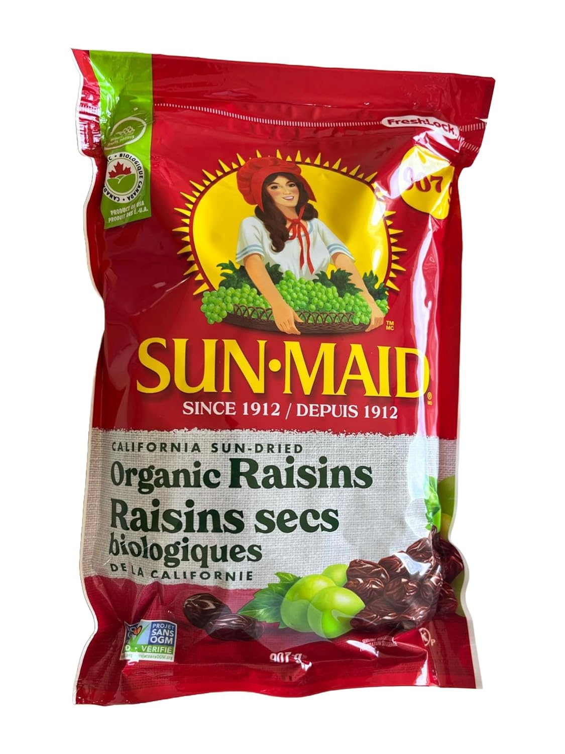 SunMaid California Sun-Dried Organic Raisins 32 Ounces