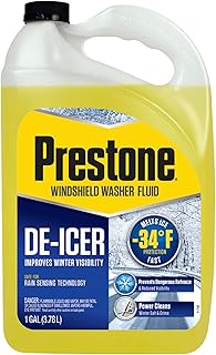 Prestone AS250 De-Icer Windshield Washer Fluid - 1 Gallon