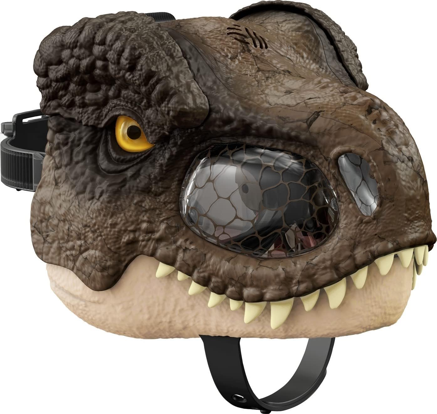 Mattel Jurassic World Dominion Chomp N Roar Dinoaur Mask, Tyrannosaurus Rex Dino Role-Play Toy & Costume Accessory with Jaw Motion & Roar Sounds