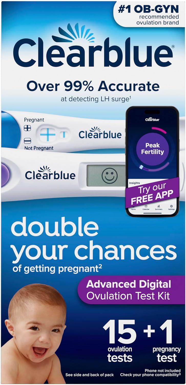 Clearblue Advanced Digital Ovulation Test Kit, 16 Count