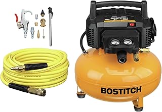 BOSTITCH Air Compressor Kit, Oil-Free, 6 Gallon, 150 PSI (BTFP02012-WPK)