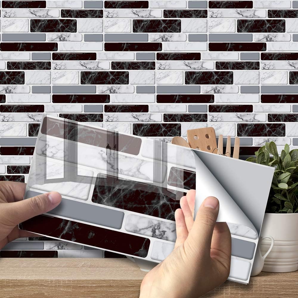 Wall Tile Transfers Sticker for Home Decor, Peel & Stick self-Adhesive splashback, Tile Decals for Living Room Kitchen Bathroom Decor, 27 Pieces