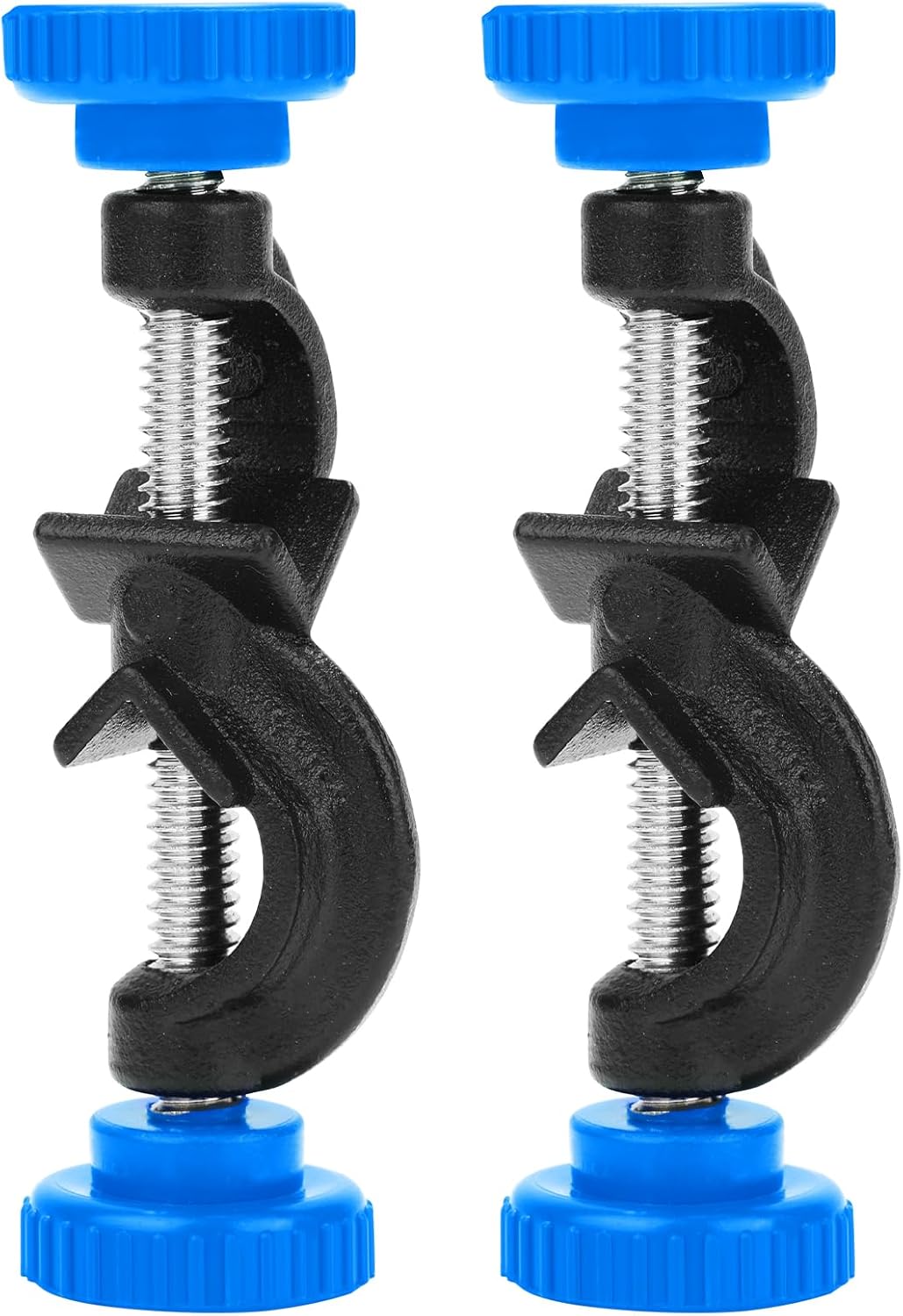 StonyLab 2-Pack Adjustable Bosshead Clamp Holder, Lab Heavy Duty Boss Head Clamp Holder Aluminum Alloy Body, up to 13mm Rods for Laboratory Use