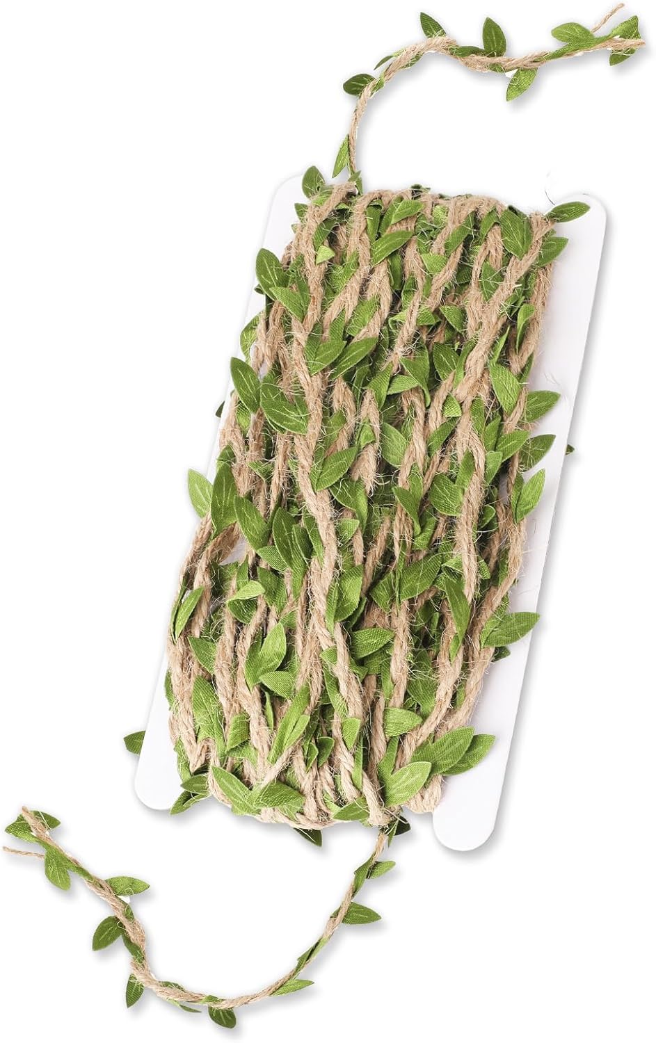 Mozeat Lens Artificial Vines 10m, Eucalyptus Leaf Garland for DIY Crafts, Home Decor, Olive-green, 1pcs/roll