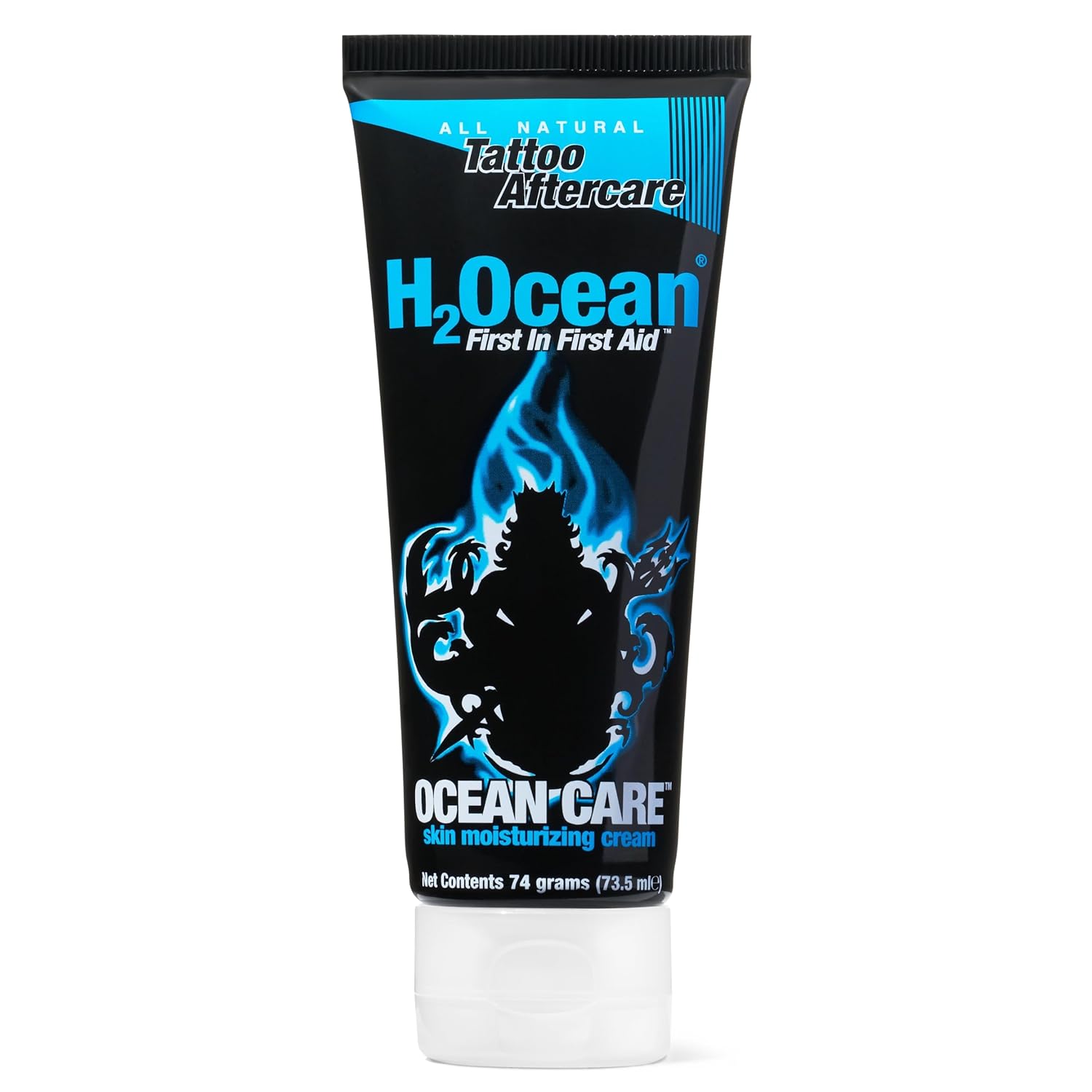H2Ocean Ocean Care Tattoo Aftercare Lotion 2.5ounces-Fragrance Free Tattoo Moisturizing Cream-For New & Old Tattoos-Heals & Revitalizes - Dye Free