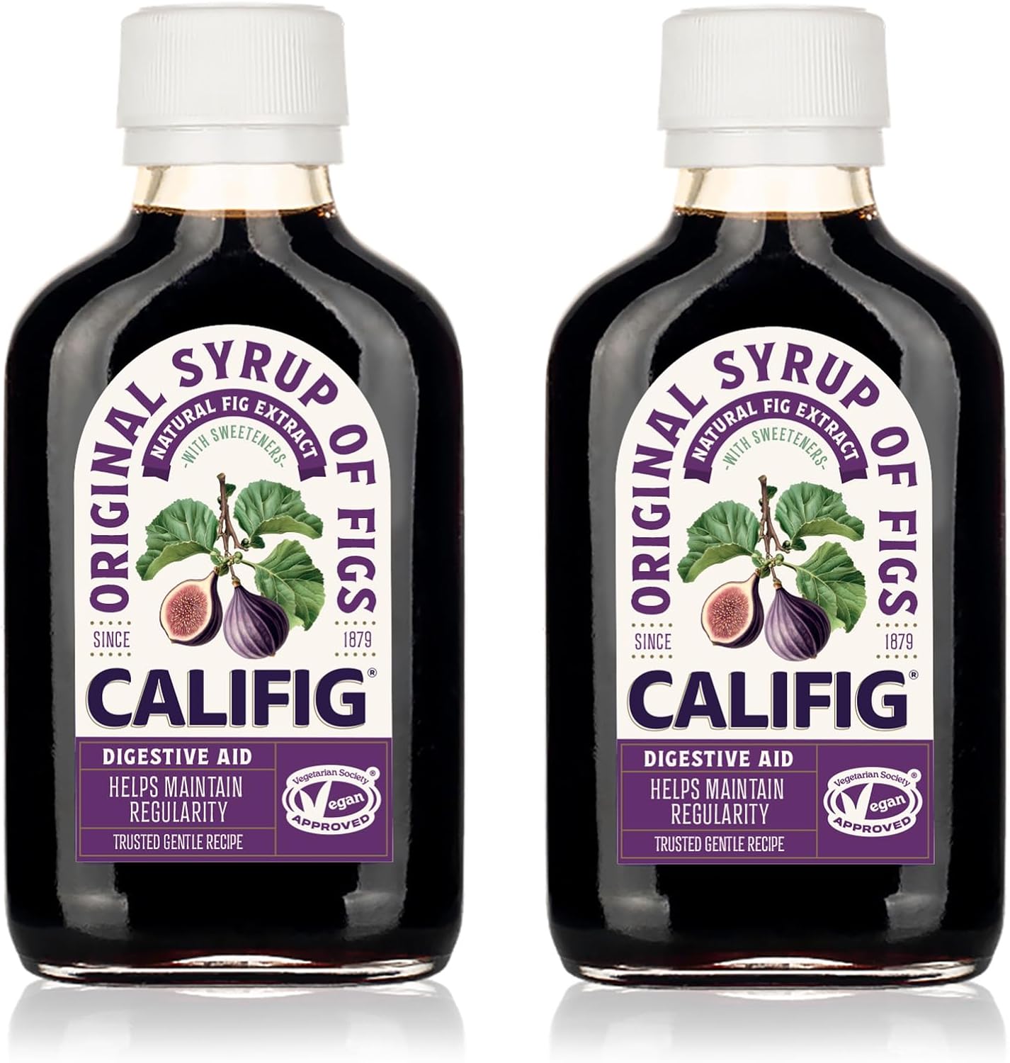 Califig Syrup of Figs | Two pack | Natural Digestive Aid | Vegan | With Fig Extract | Helps Maintain Regularity | 2 X 100 ml