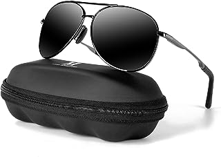 mxnx Aviator Sunglasses for Men Polarized Women UV Protection Lightweight Driving Fishing Sports Mens Sunglasses MX208
