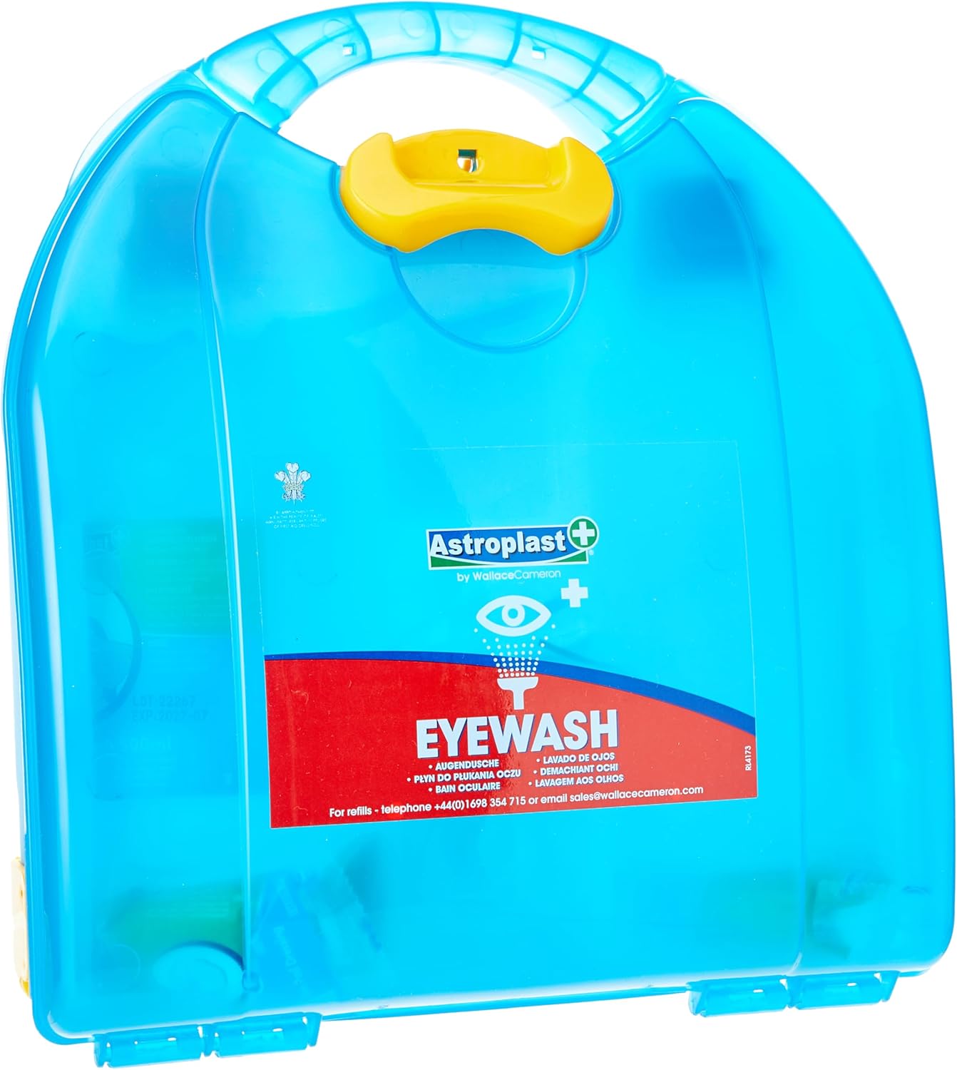 Astroplast Eye Wash First Aid Kit with Two Sterile 500ml Saline Bottles for The Workplace