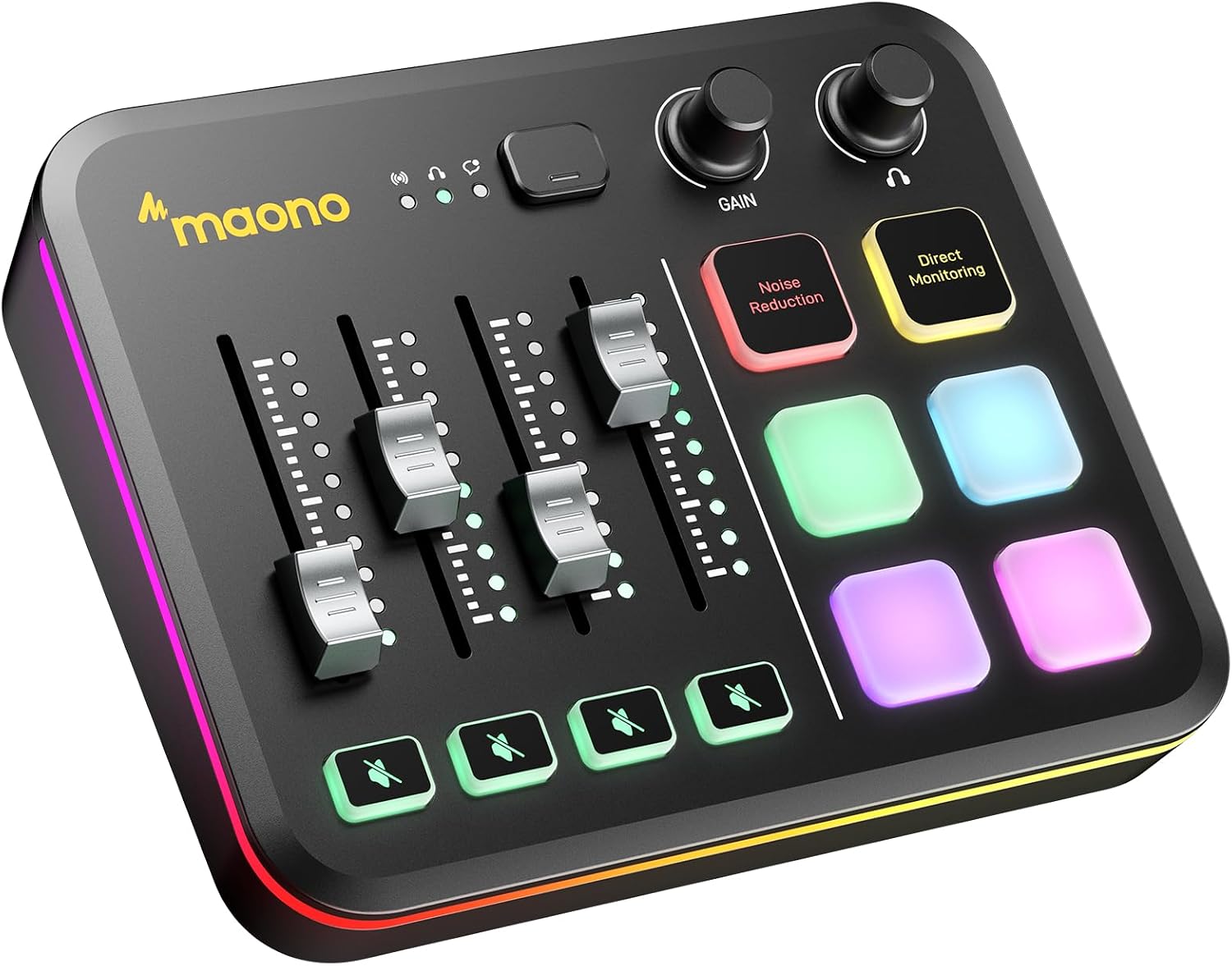 MAONO G3 Gaming Audio Mixer with Map Any Audio Sources for PC Streaming
