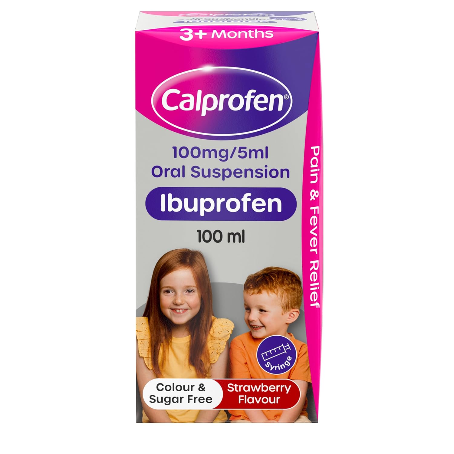 Calprofen Oral Suspension Ibuprofen (1 x 100 ml)