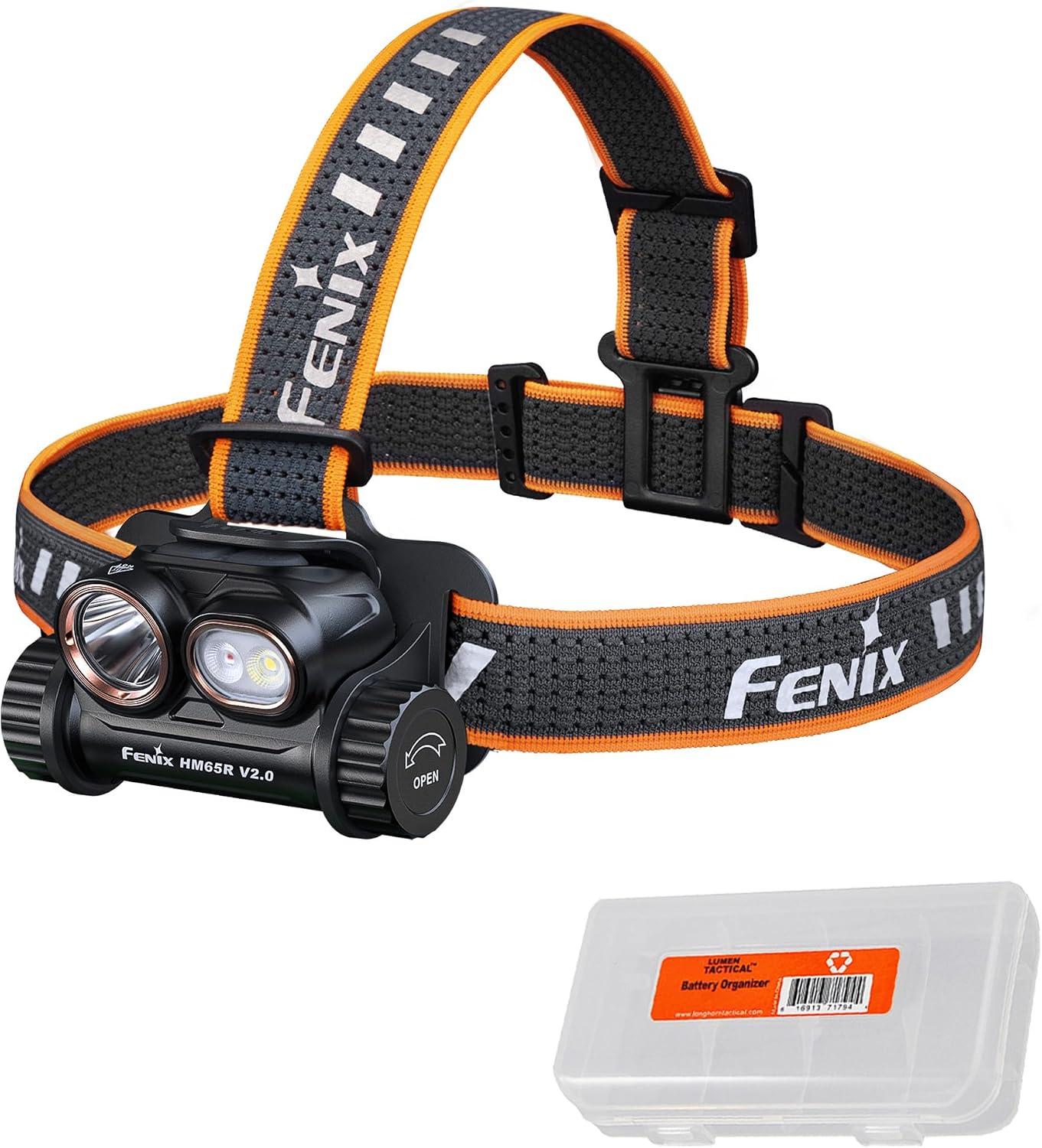 Fenix HM65R V2.0 2200 Lumen USB-C Rechargeable Headlamp with Red Light