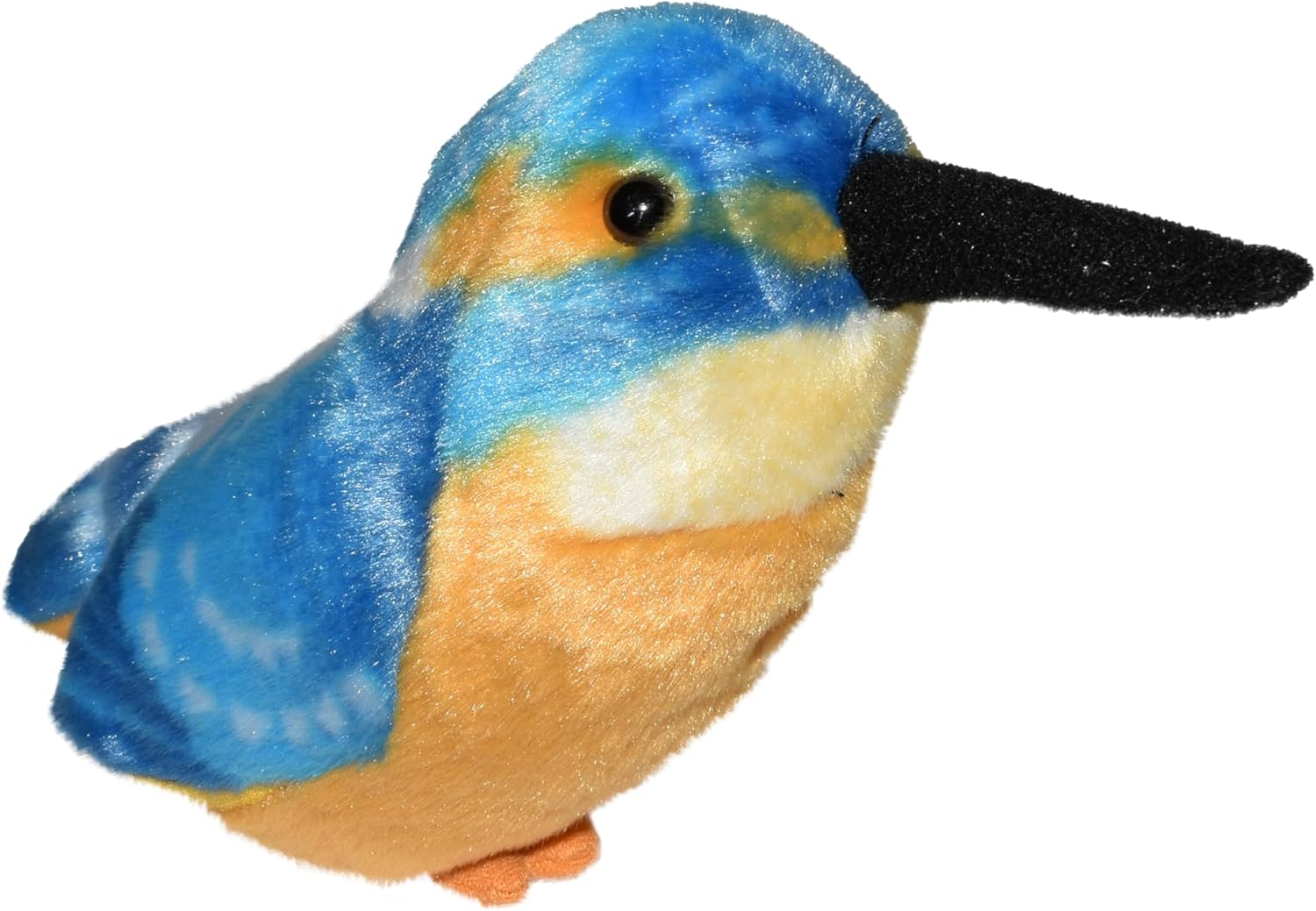 Wild Republic RSPB Kingfisher, Authentic Animal Sound, Stuffed Animal, 7 inches, Gift for Kids, Plush Toy, Fill is Spun Recycled Water Bottles