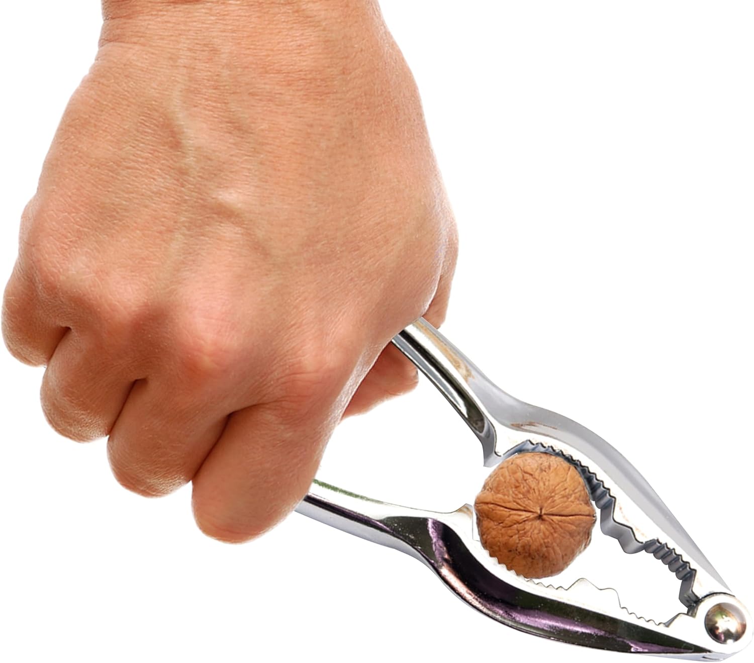 Primes DIY Nutcracker Heavy Duty with Non-Slip Handle Stainless Steel Nut Opener Tool for Walnut Hazelnut Almonds Pecan, Metal Nut Cracker Tool for All Sorts of Nuts, Home Kitchen Parties Tools