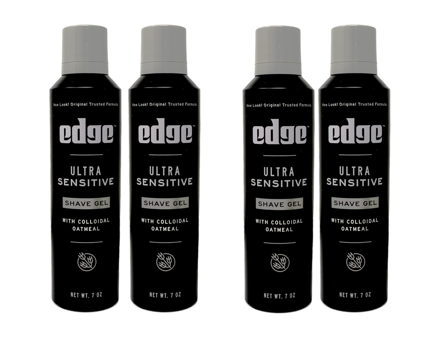 Edge Shave Gel Ultra Sensitive, Fragrance Free 7 oz ( Pack of 4)