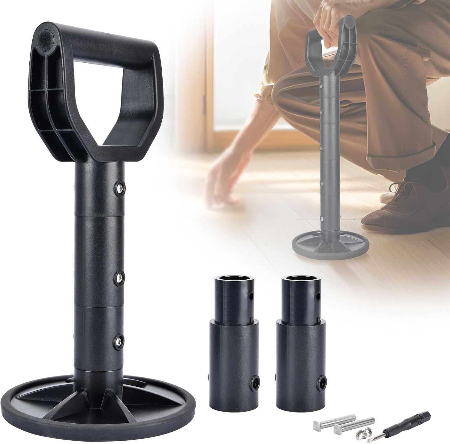iGuerburn Adjustable Stand Assist Devices for Elderly - Portable Mobility Aids to Help Get Up from Floor, Sofa, Low Positions - Standing Aids & Supports for Indoor, Outdoor, Garden, Daily Living
