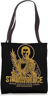 Catholicism Gold St. Lawrence Catholic Christian Saint Tote Bag