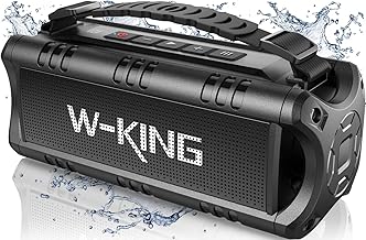 W-KING Bluetooth Speaker, 30W RMS(60W Peak) Portable Wireless Loud Speakers, IPX6 Waterproof Outdoor Speaker Boombox, 24H, EQ, AUX, TF Card, USB Playback, Powerful Speaker for Home, Party, Camping