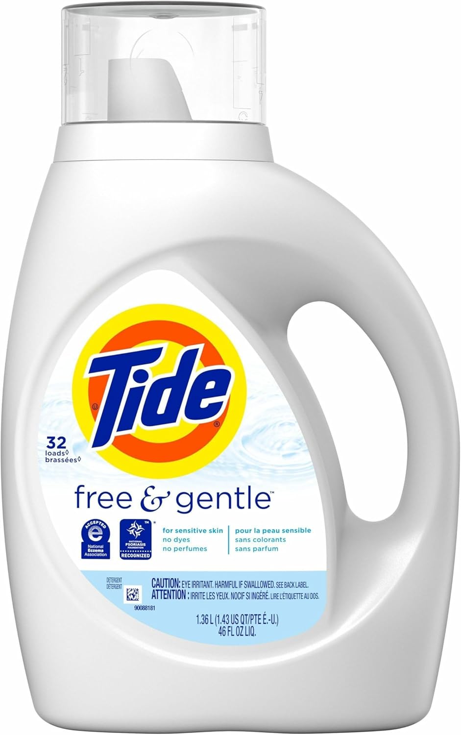 Tide, PGC41823, Free & Gentle Detergent, 1 / Bottle
