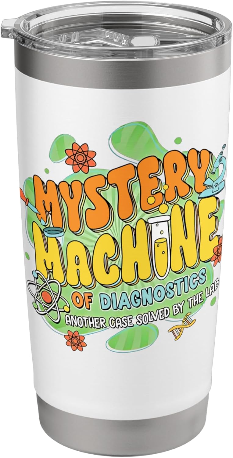 Mystery Machine Of Diagnostic Lab Week Medical Tech Costume Stainless Steel Insulated Tumbler