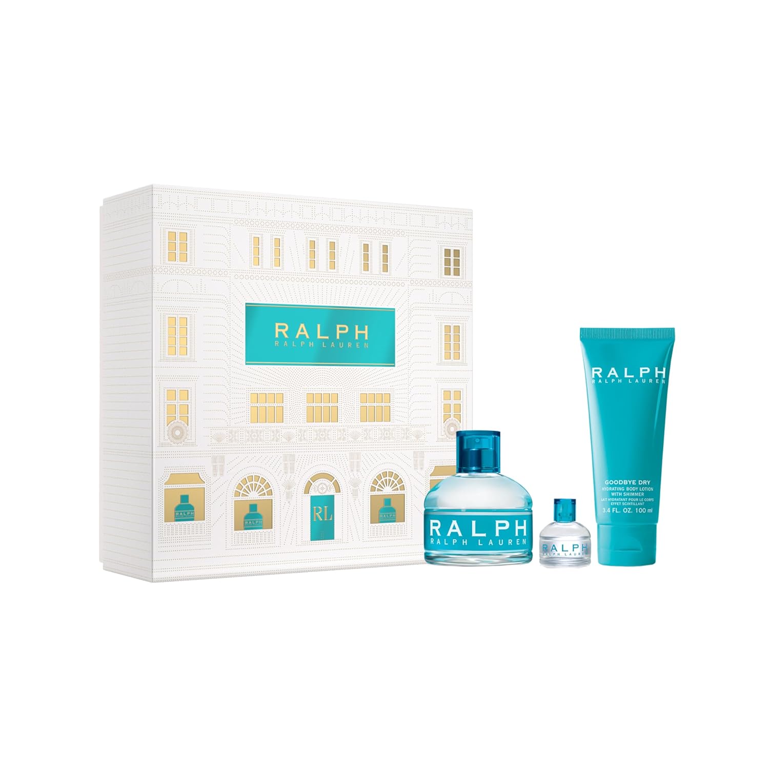 Ralph Lauren - Ralph Eau de Toilette- Women's Perfume Set - Fresh & Floral Scent - Full Size Perfume, 3.4 Fl Oz, Scented Body Lotion, 3.4 Fl Oz & Travel Size, 0.2 Fl Oz