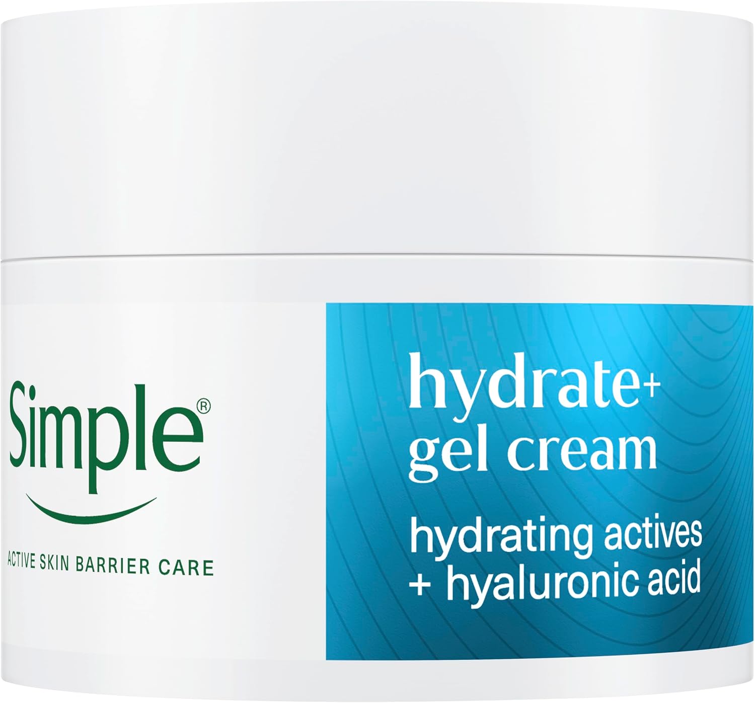Simple Hydrate+ Facial Moisturiser hydrating actives + hyaluronic acid for multi-layer* hydration for up to 100 hours 50 ml