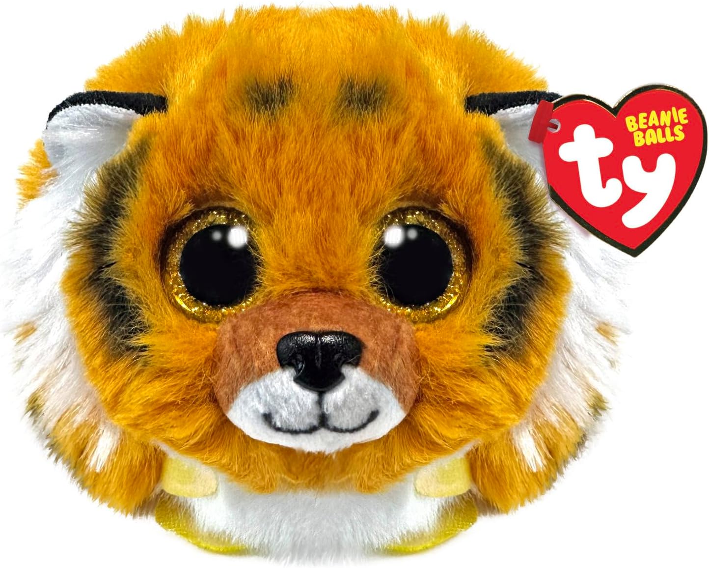 TY Clawsby Tiger Beanie Ball 7cm - Squishy Beanie Baby Soft Plush Toys - Collectible Cuddly Stuffed Teddy