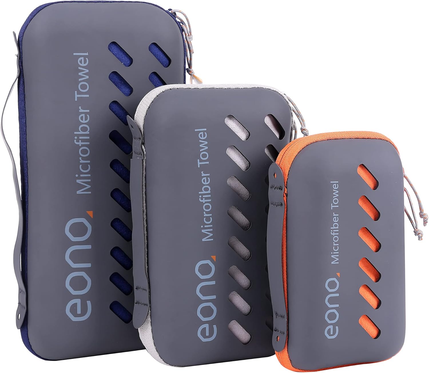 Eono Microfibre Towel, Perfect Sports Towel, Travel Towel, Swimming Towel and Beach Towel, Fast Drying - Super Absorbent - Ultra Compact, Great for Camping, Gym, Beach and Swimming