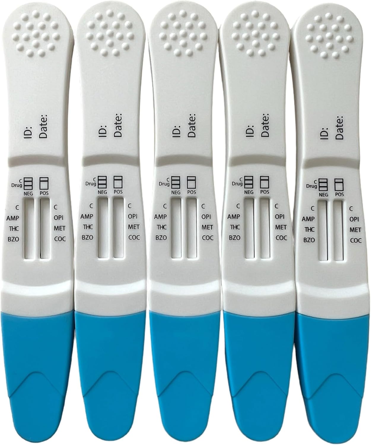 Saliva Drug Testing Kits Tests for 6 Drugs in 1 Test - Cannabis, Cocaine, Heroin, Amphetamine, Methamphetamine, Benzos (5)