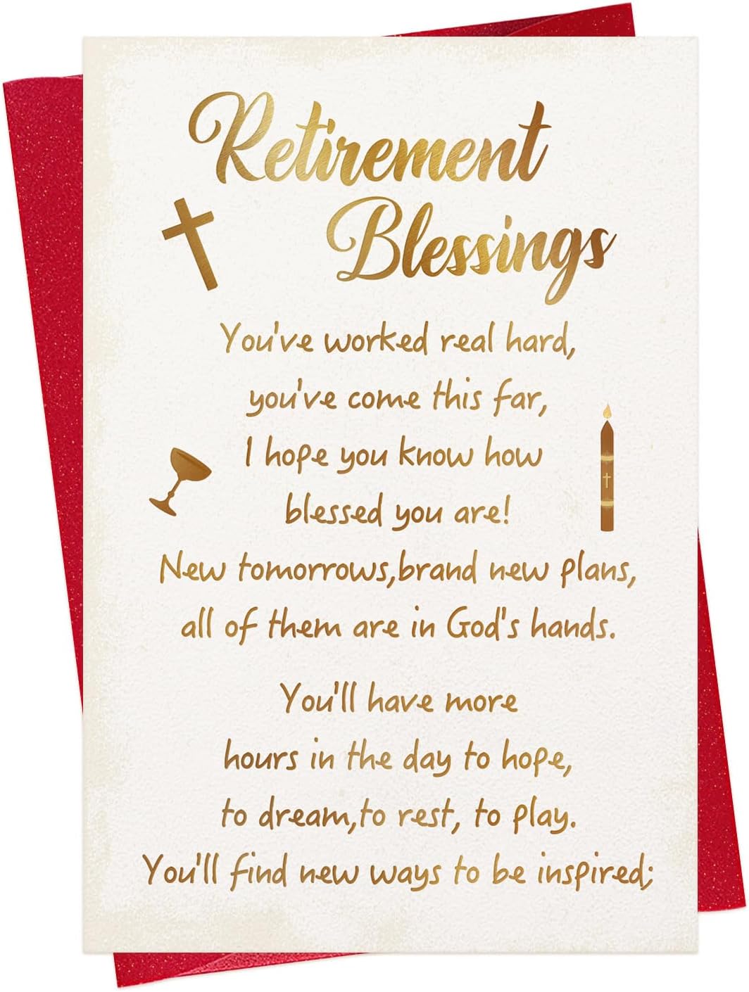 D24TIME Happy Retirement Card for Woman - 5.5x8 Funny Coworker Retirement Gifts Card with Envelope for Retired Boss Sister Teacher Friend Family Man