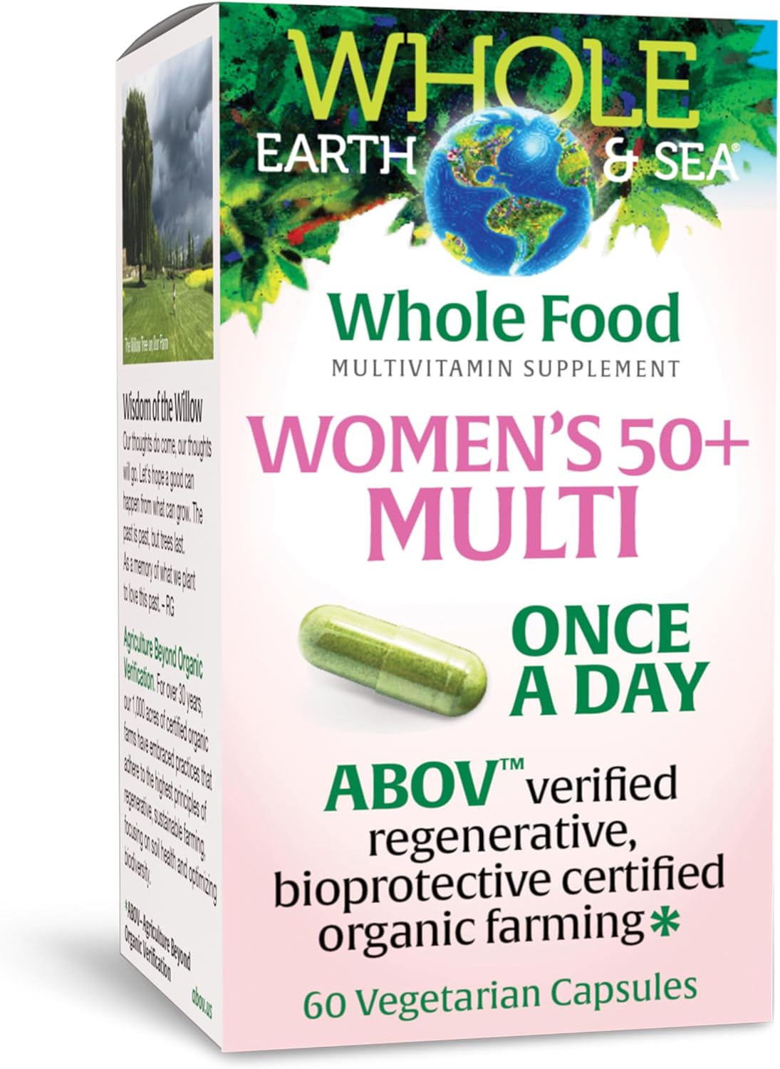 Natural Factors Women’s 50+ Once A Day Multivitamin & Mineral 60 Vegetarian Capsules