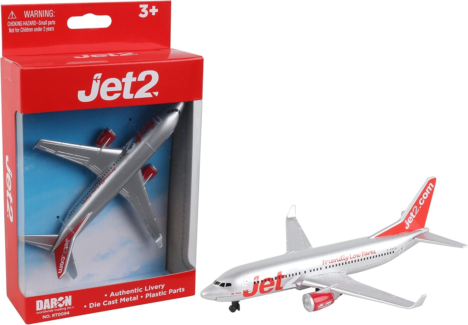 Daron JET2.COM Diecast Plane, Airplane, Diecast Plane, Kids, Children Age 3+, Unisex