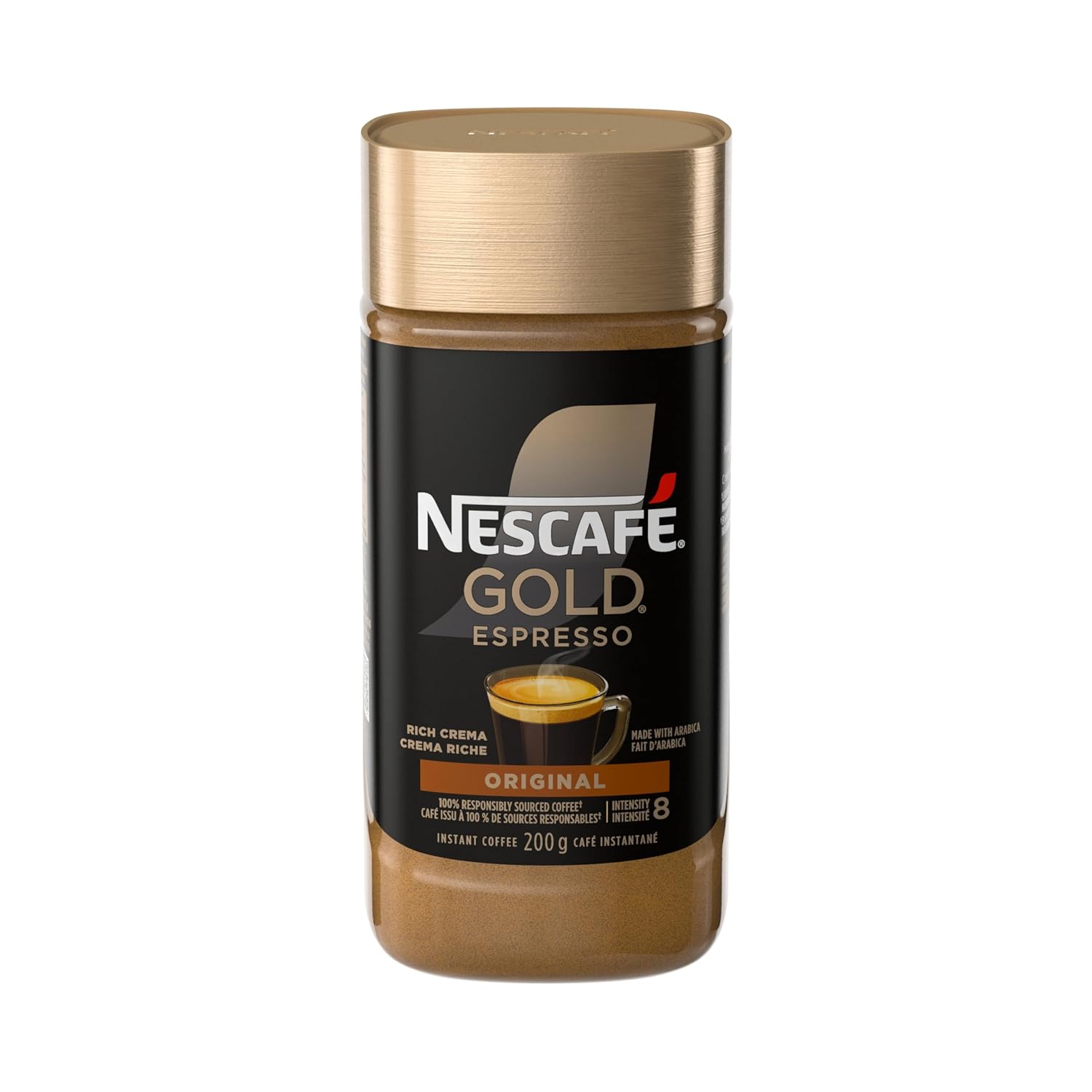 NESCAFE Gold Espresso Instant Coffee, 200g/7.1 oz., {Imported from Canada}