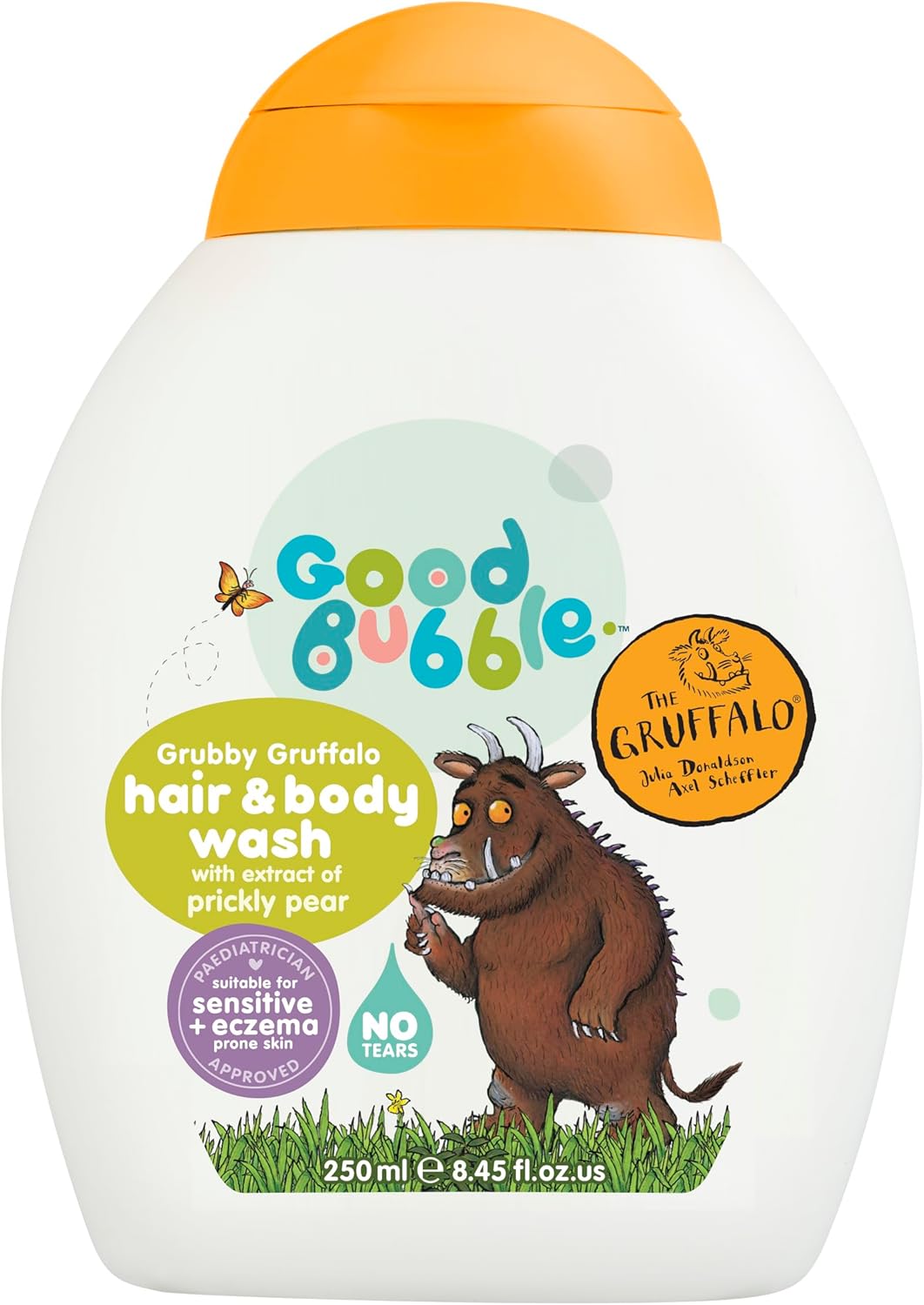 Good Bubble Gruffalo Kids Hair & Body Wash - 250ml Tear-Free Kids Body Wash - Sulphate Free Body Wash with Prickly Pear