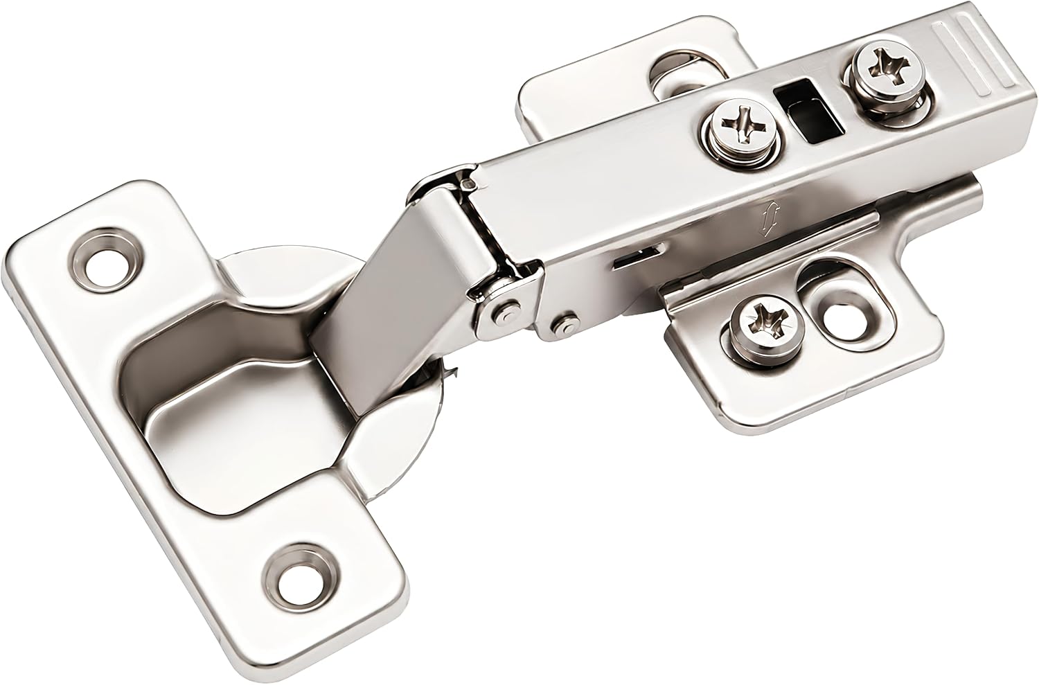 Berta, 4-Pack Full Overlay 110° Soft-Close Frameless Cabinet Hinges