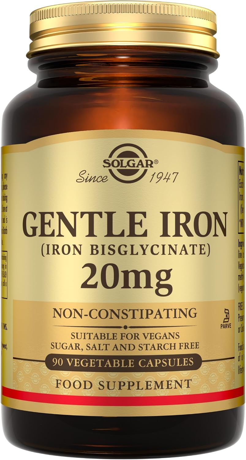 Solgar Gentle Iron 20 mg - 90 Veg Capsules