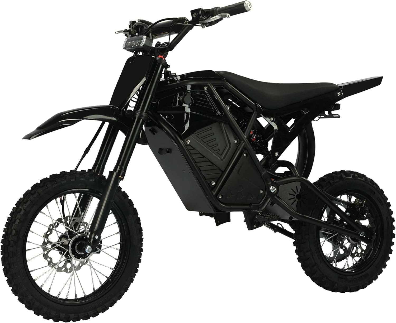 Qlife Vela E5 Electric Dirt Bike for Teens Adults,3500W Peak Mid-Drive Motor,38MPH&53-Miles Off-Road Electric Motorcycle with 48V 23Ah Battery,Full Suspension E Bike,Dual Hydraulic Brakes