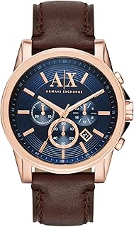 AX Armani Exchange Chronograph Watch for Men with Leather, Stainless Steel or Silicone Band