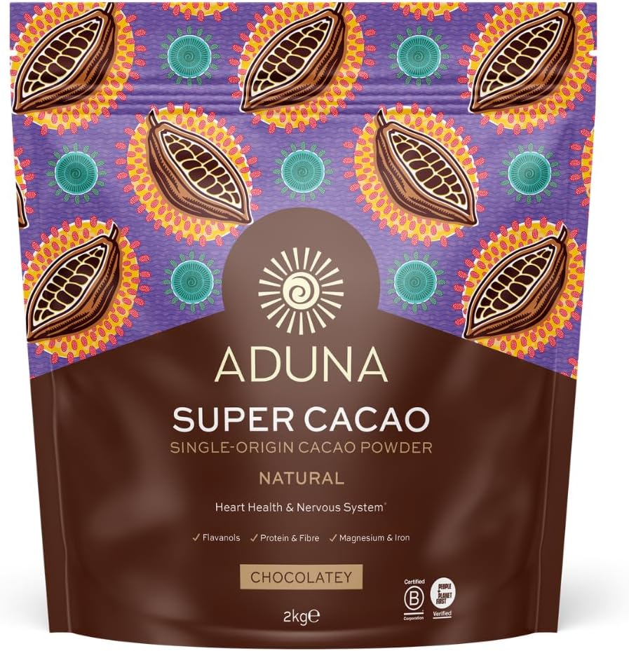 Aduna Super Cacao Powder | 100% Natural Single Origin Ghanaian Cacao | 2kg