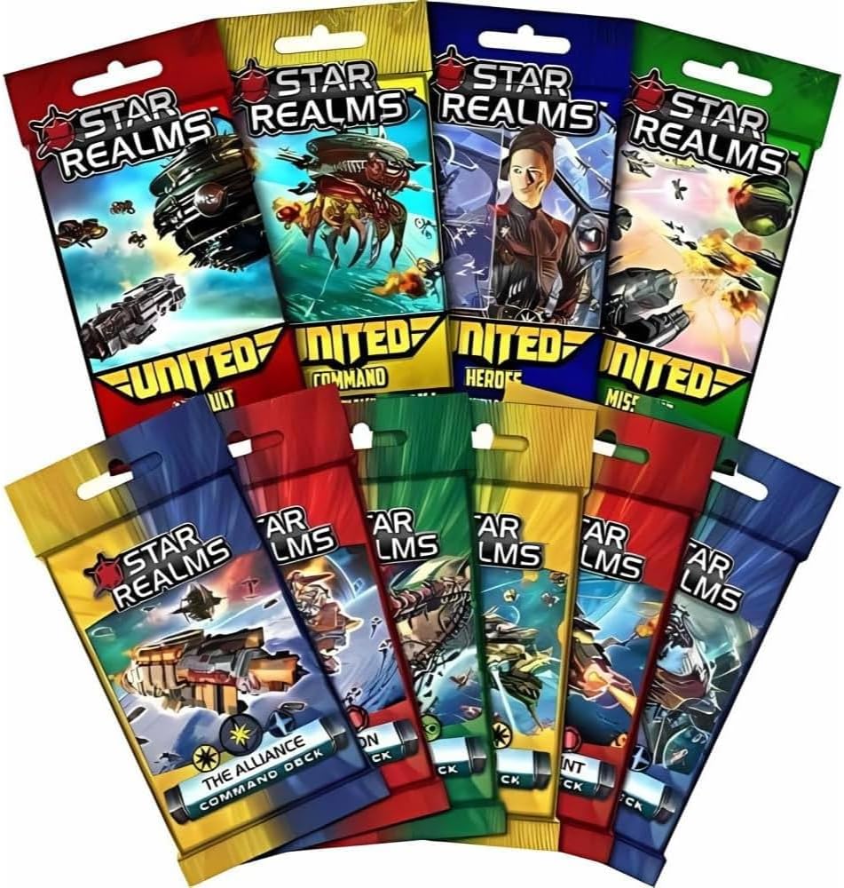Wise Wizard Games Star Realms Bundle: The Complete United and Command Deck Set