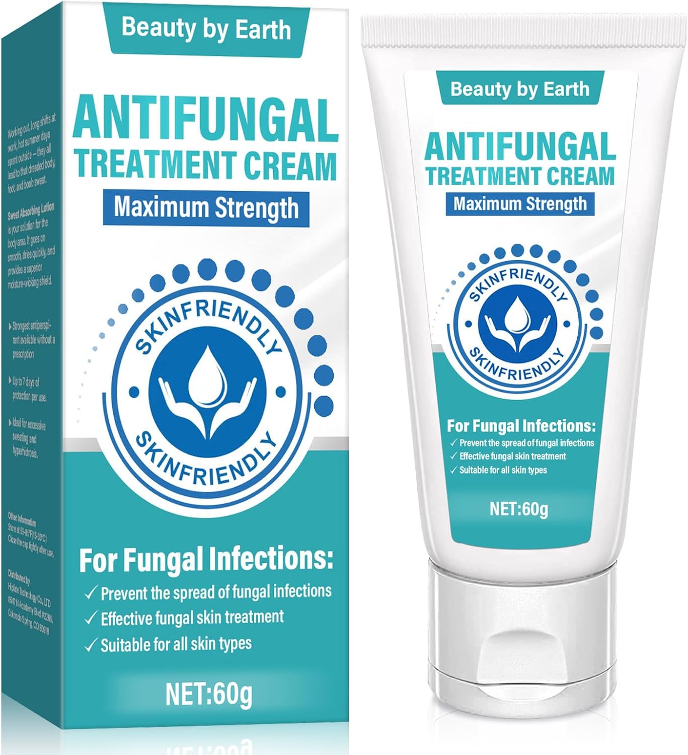 Antifungal Cream, Fast-Acting Anti Fungal Skin Cream for Relief Ringworm & Eczema, Jock Itch Cream Antifungal, Athletes Foot Treatment Cream Soothe Fungal Skin for Face & Body