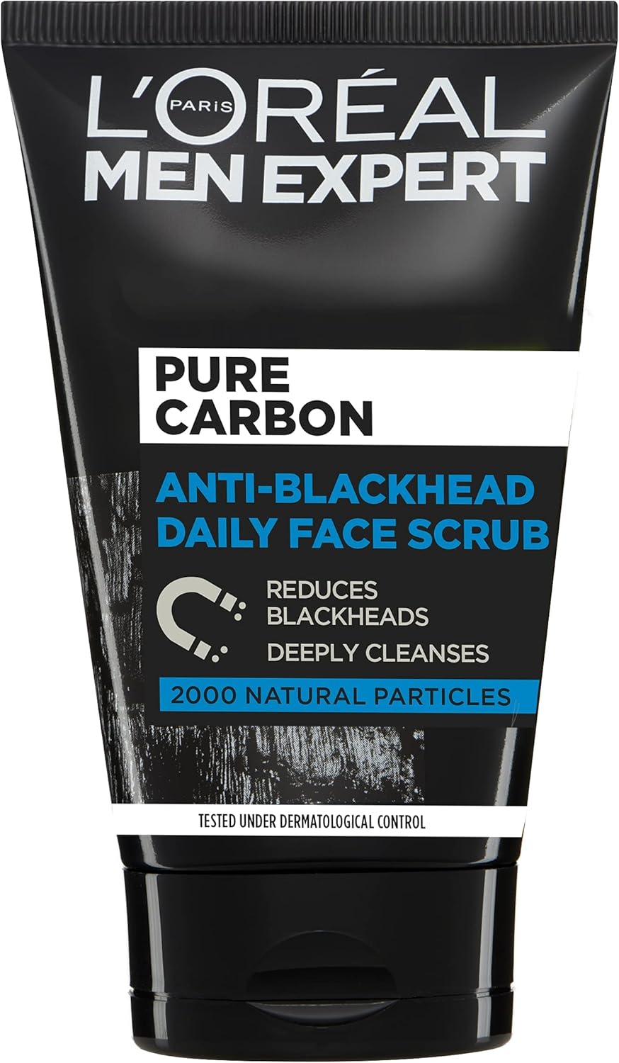 L'Oreal Paris Men Expert Anti-Blackhead Daily Face Scrub, 100ml